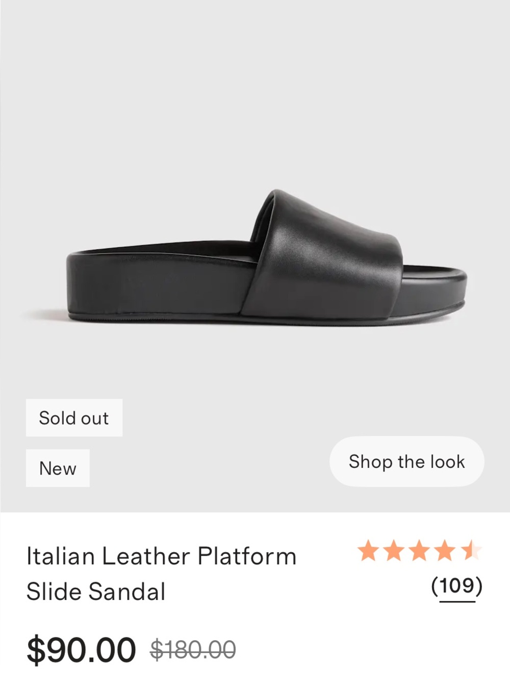 Quince leather slides